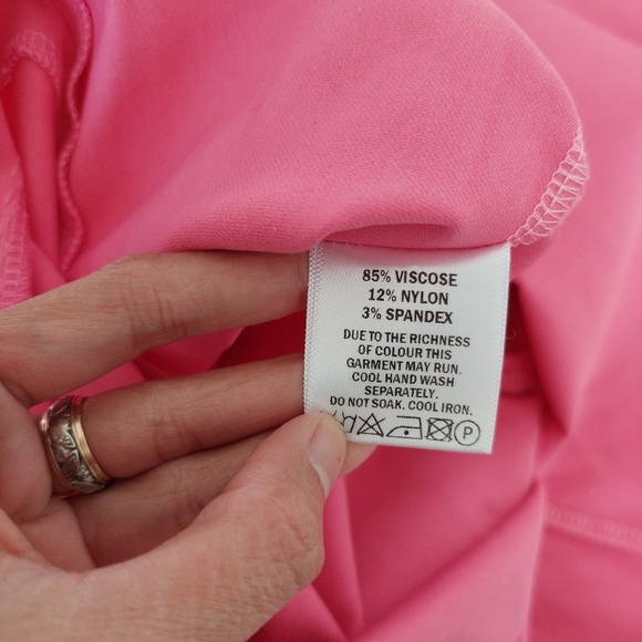 Vesper 247 Gianna Pink One Shoulder Midi Dress Size 8 NWT - Picture 10 of 11